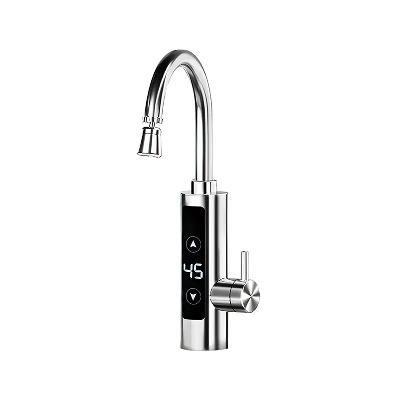 Scaldabagno digitale con rubinetto elettrico per acqua calda in acciaio inossidabile anti-combustione a secco BSDF-01X-34